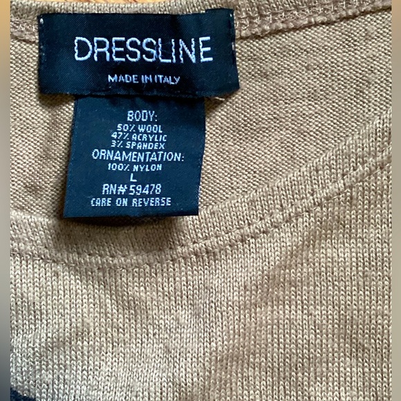 🐑 Wool Knit Sweater Sz M Italian Ribbon - Picture 2 of 16